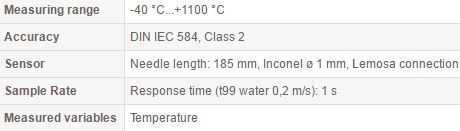 tpn 110 tehnical data